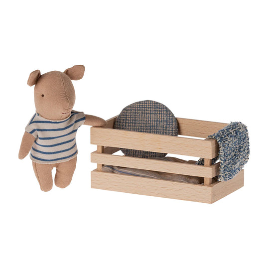 Pig, Baby in Box - Boy by Maileg