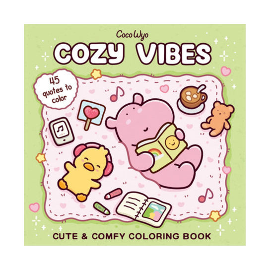 Cozy Vibes: Coloring Book for Adults and Kids
