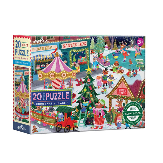 20-Piece Puzzle - Christmas Village by Eeboo