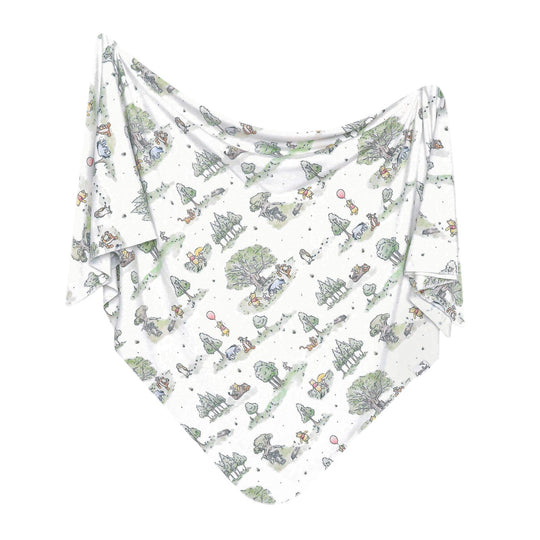 Knit Swaddle Blanket - Hundred Acre Wood by Copper Pearl