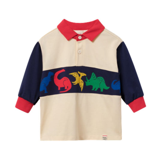 Dinosaur Panel Rugby Top by Goldie + Ace