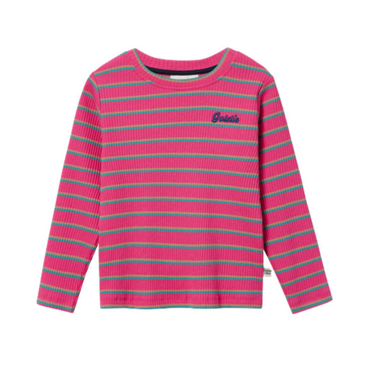 Pink Stripe Rib Top by Goldie + Ace