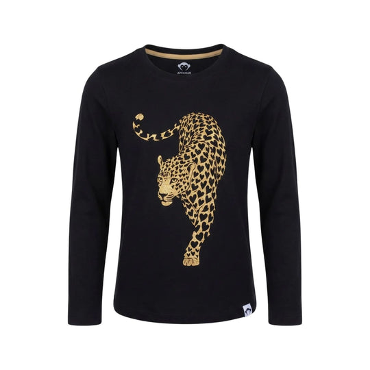 Elara Tee - Black Leopard by Appaman