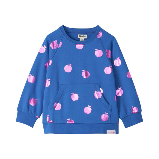 Foil Apples Raw Edge Pullover by Hatley