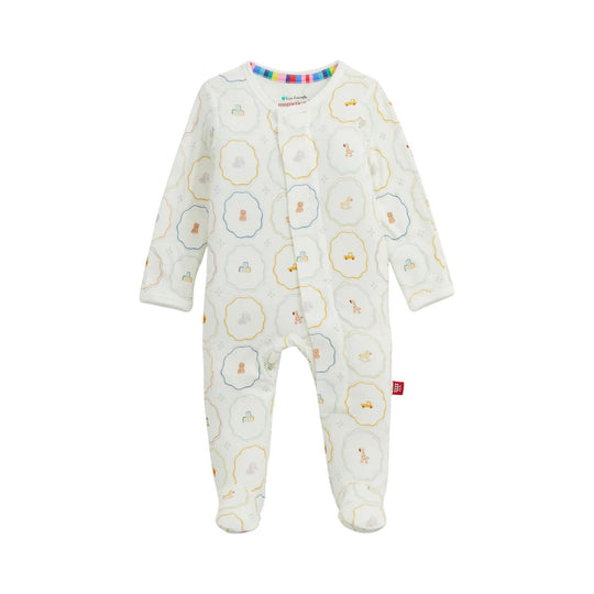 Nursery Magic Cream Modal Magnetic Footie by Magnetic Me
