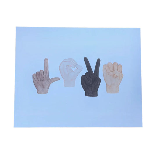Love Your Neighbor Art Print by Amy Zhang