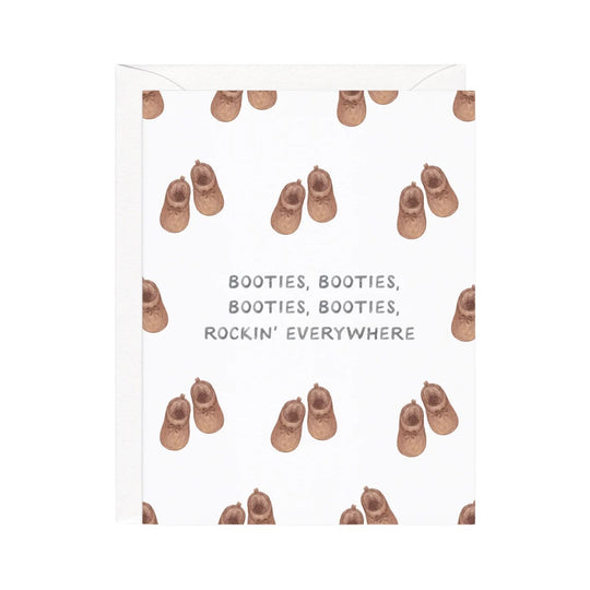 Miss New Booties Baby Card by Amy Zhang