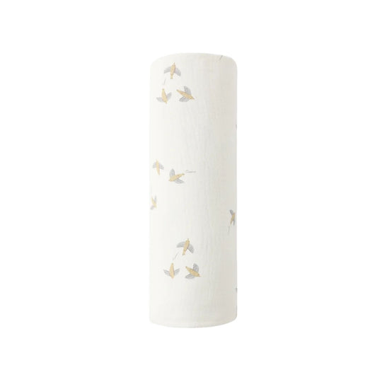 Woven Swaddle - Birds by Quincy Mae - FINAL SALE