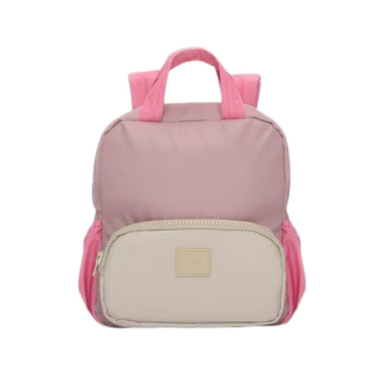 Mini Oxford Backpack - Ash Rose/Ecru/Pink by 7AM Enfant