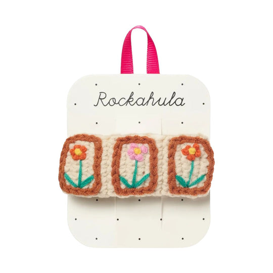 Cottage Floral Crochet Barrette Clip by Rockahula Kids