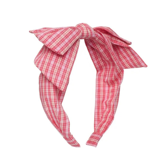 Plaid Double Bow Headband  by Rockahula Kids