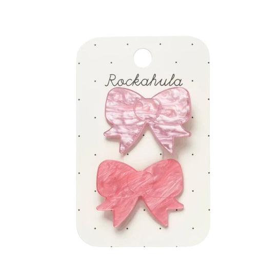 Pretty in Pink Acetate Bow Clips by Rockahula Kids