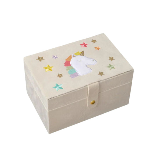 Rainbow Unicorn Large Jewellery Box by Rockahula Kids