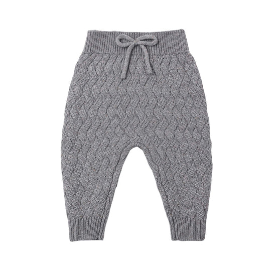 Knit Pant - Heathered Slate by Quincy Mae