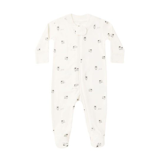 Zip Long Sleeve Sleeper Footie - Sheep by Quincy Mae