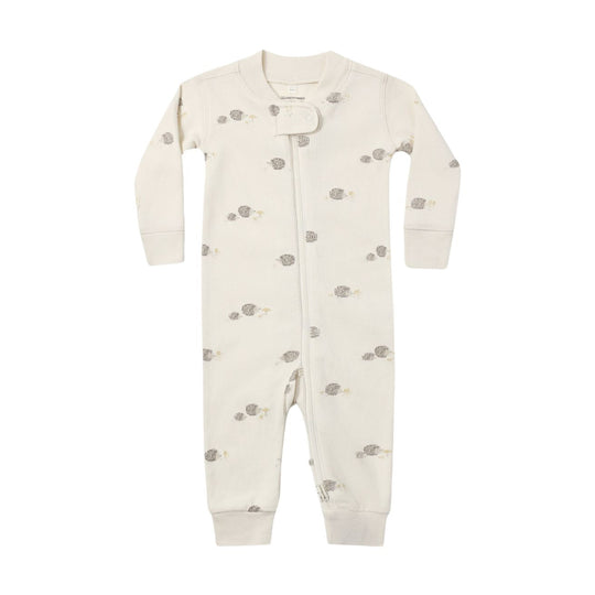 Zip Long Sleeve Sleeper - Hedgehog by Quincy Mae