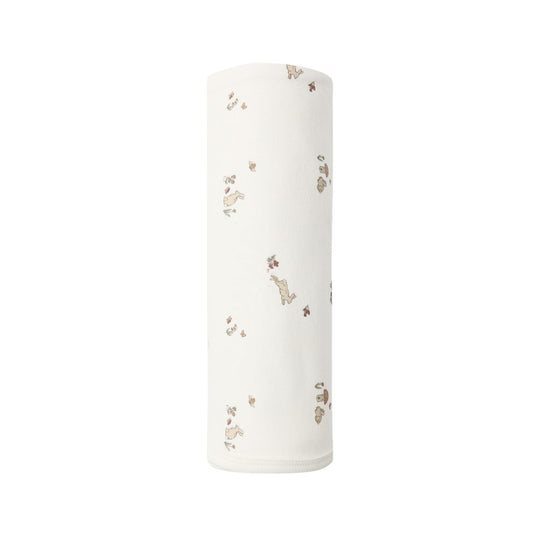 Organic Jersey Swaddle - Bunnies by Quincy Mae