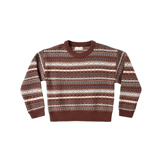 Aspen Sweater - Mulberry Multi-Stripe by Rylee + Cru