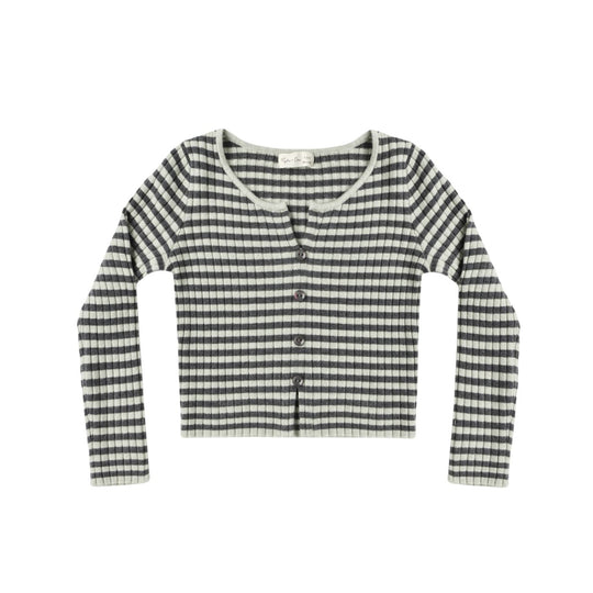Long Sleeve Knit Tee - Midnight Stripe by Rylee + Cru