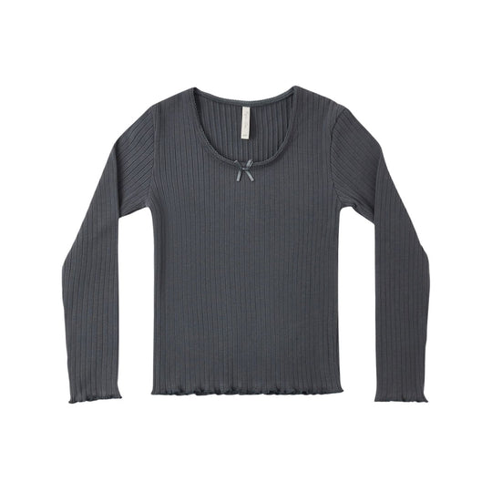 Ribbed Long Sleeve - Midnight by Rylee + Cru