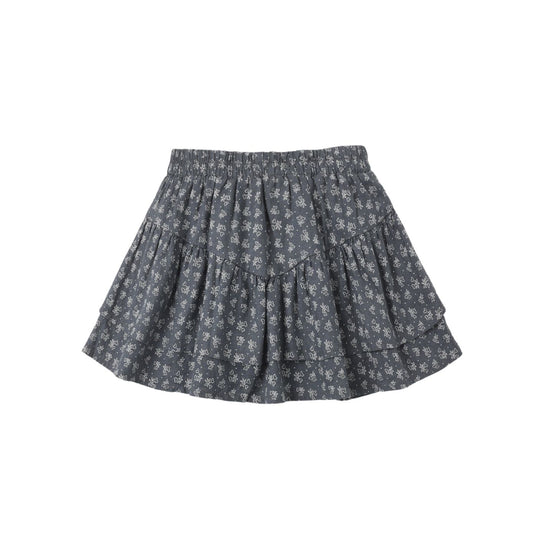 Tiered Mini Skirt - Heart Ditsy by Rylee + Cru