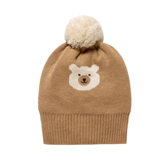 Beary Cute Organic Knitted Jacquard Hat by Wilson & Frenchy