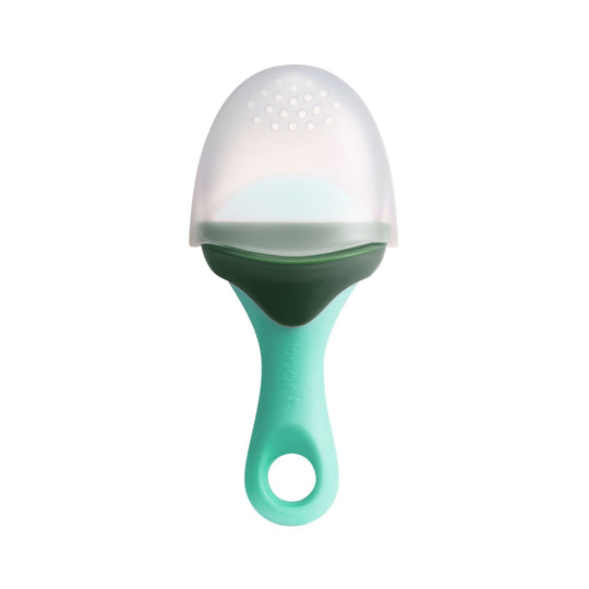 Pulp Silicone Feeding Teether - Mint/Dark Green by Boon