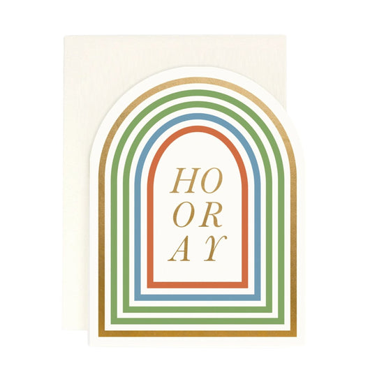Arched Hooray Card by Amy Heitman