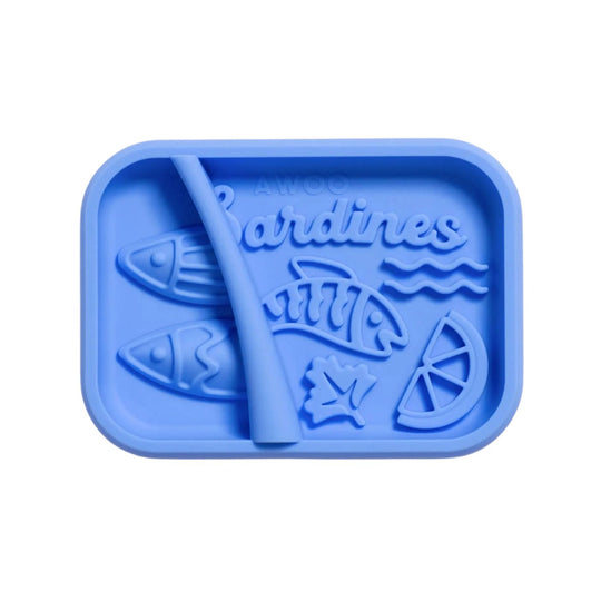 Sardina Lick Mat & Slow Feeder - Cobalt by Awoo