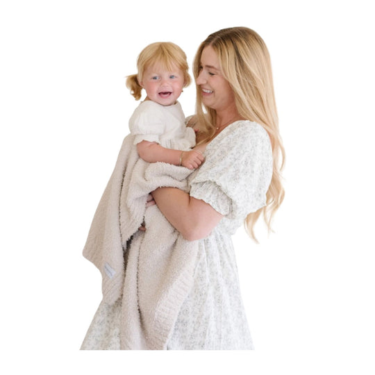 Bamboni Receiving Blanket - Buttermilk by Saranoni