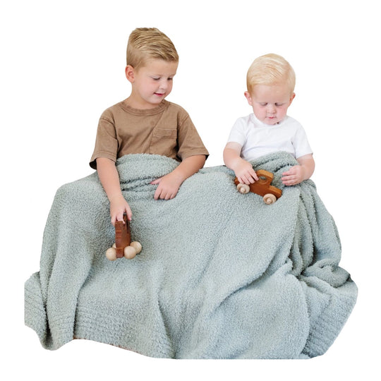 Bamboni Toddler Blanket - Sage by Saranoni