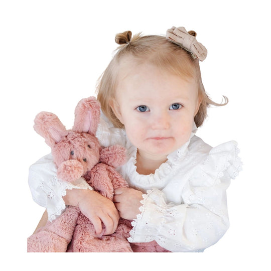 Stuffed Animal Lovey Blanket - Bunny by Saranoni