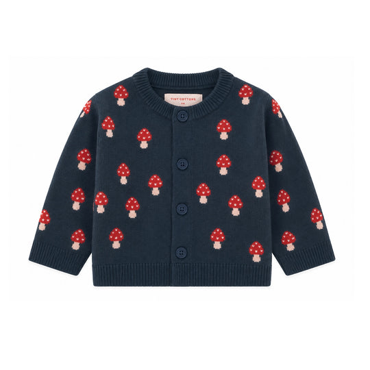 Tiny Mushrooms Baby Cardigan by Tinycottons