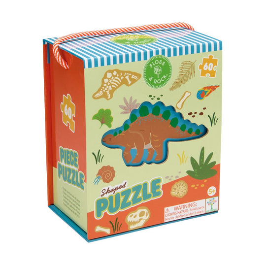 Dinosaur Shaped Jigsaw - 60 Pieces by Floss & Rock