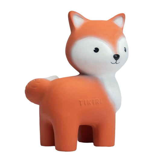Fox Natural Rubber Teether, Rattle & Bath Toy by Tikiri Toys