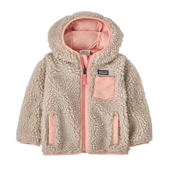 Baby Retro-X Hoody - Natural w/Sunlit Pink by Patagonia