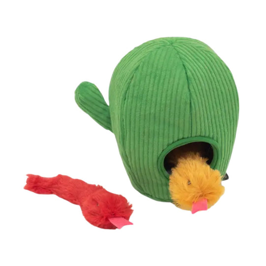 Zippyclaws Burrow Snakes in Cactus Cat Toy by ZippyPaws