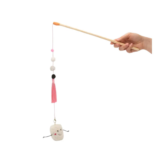 ZippyClaws Zippy Stick Cat Toy - Marshmallow by ZippyPaws