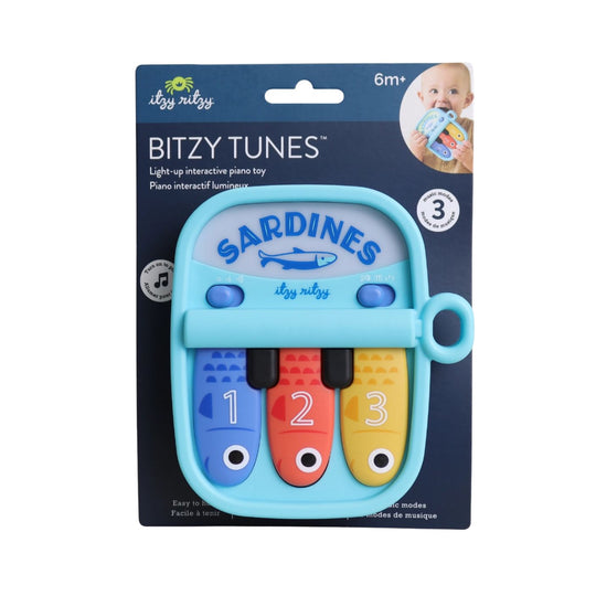 Bitzy Tunes Sardines Light-Up Interactive Piano Toy by Itzy Ritzy