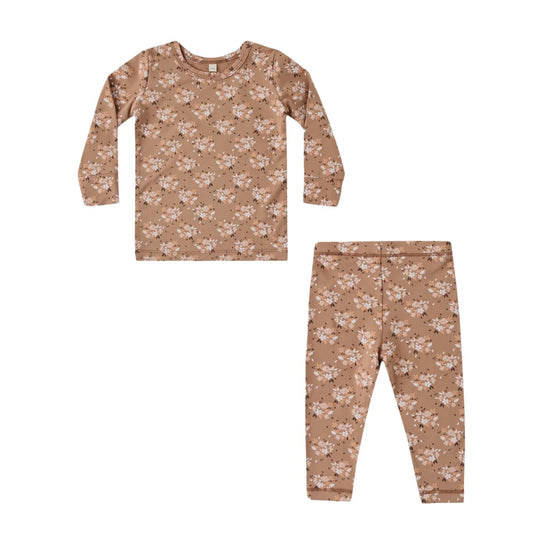 Bamboo Pajama Set - Fall Floral by Quincy Mae