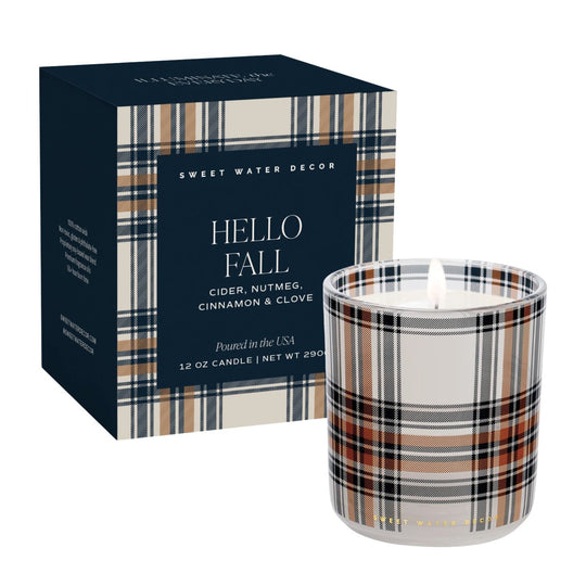 12oz Boxed Soy Candle - Hello Fall by Sweet Water Decor