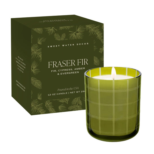 12oz Boxed Soy Candle - Fraser Fir by Sweet Water Decor