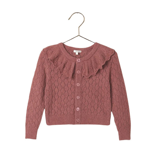 Ruffle Cardigan Sweater - Spice by Noralee