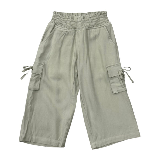 Girl's Wide Leg Cargo Pant - Sage by babysprouts