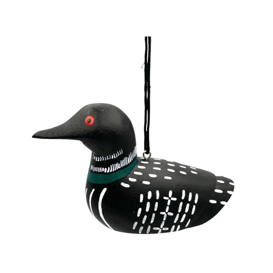 Common Loon Balsa Ornament by Women of the Cloud Forest