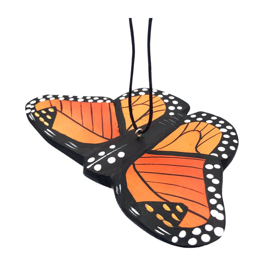 Monarch Butterfly Balsa Ornament by Women of the Cloud Forest