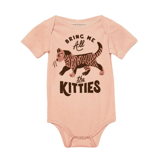 Bring Me All the Kitties Infant Onesie - Peach Triblend by Shop Good