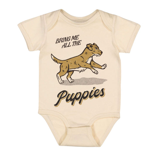 Bring Me All the Puppies Infant Onesie - Natural by Shop Good