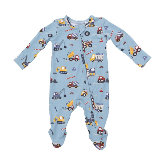 Bamboo 2 Way Zipper Footie - Crayon Construction by Angel Dear