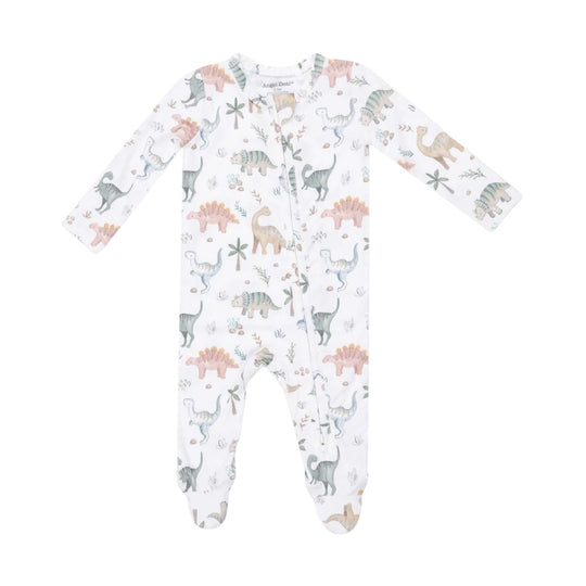 Bamboo 2 Way Zipper Footie - Sweet Baby Dinos by Angel Dear